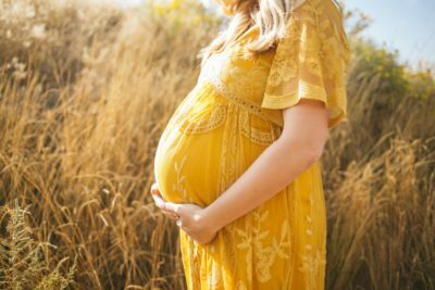 a person in a yellow dress